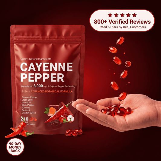 No Burn Cayenne Pepper Capsaicin Softgels